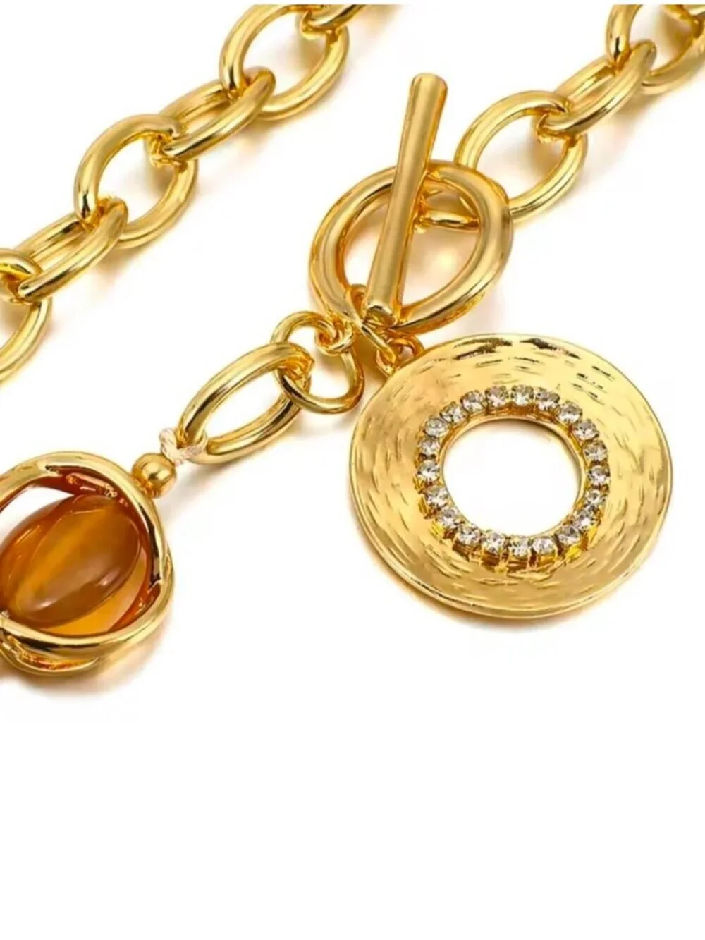 Anthropologie chunky gold